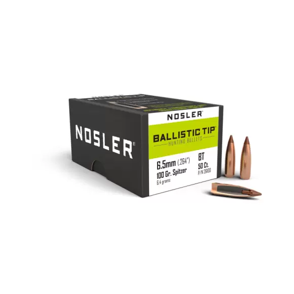 Nosler Ballistic tip 6,5 mm. 100 gr.